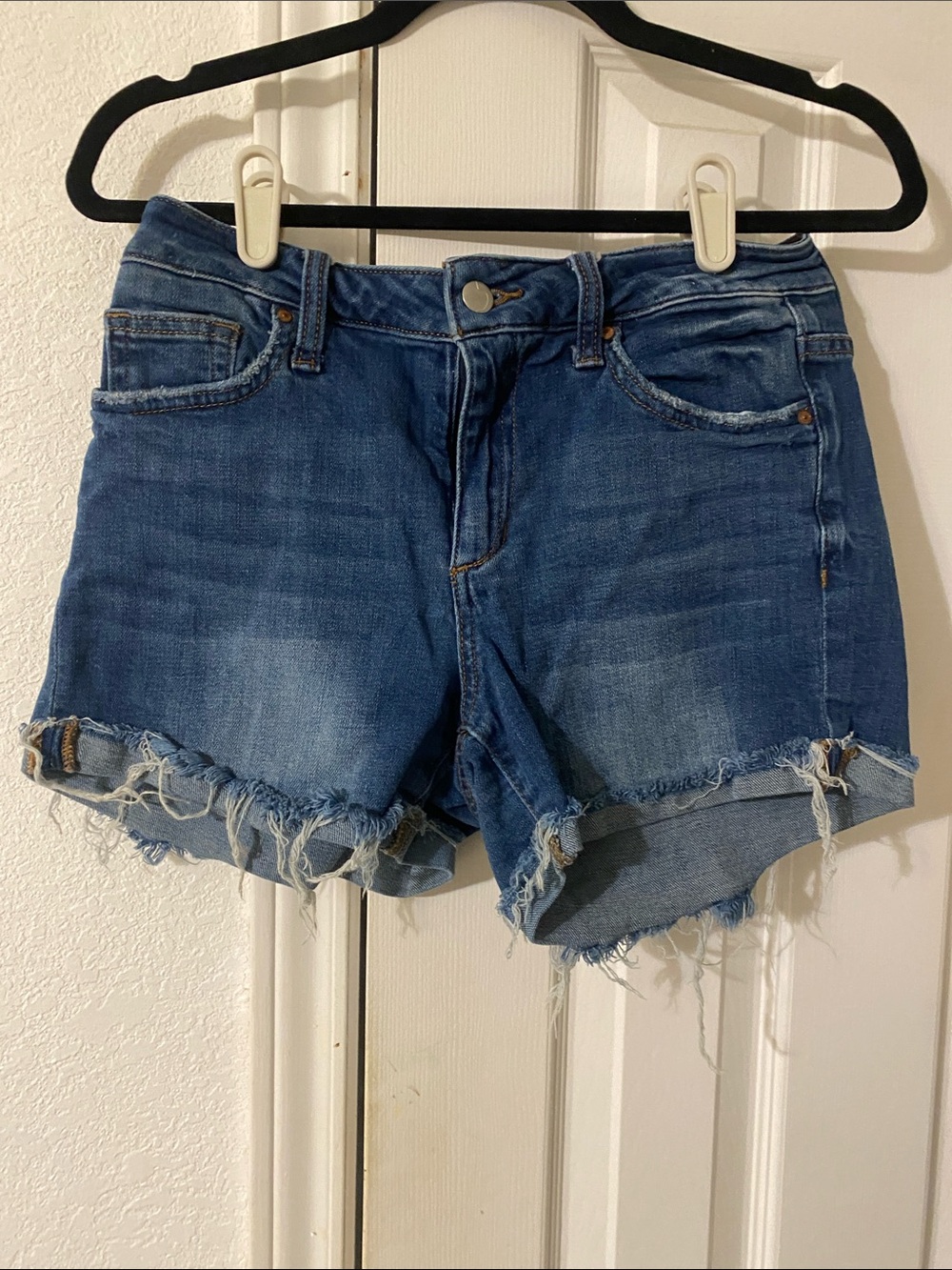 Joe's Jeans Distressed Blue Denim Cutoff Shorts